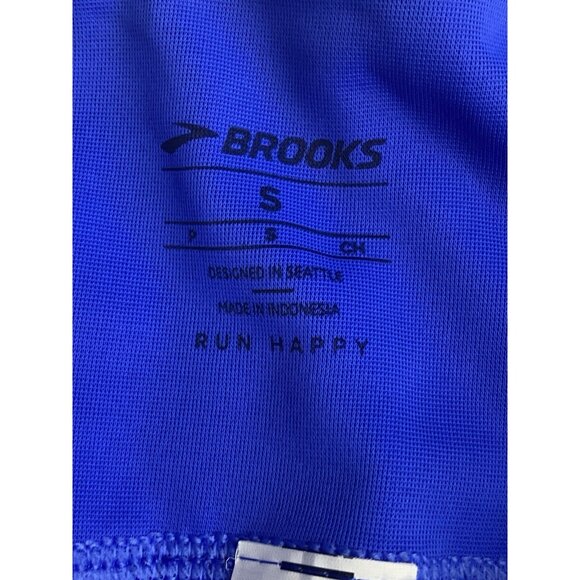 Brooks Women Size Small Method 5” Short Tights Bluetiful Wicking 4 Way Stretch - Picture 10 of 11